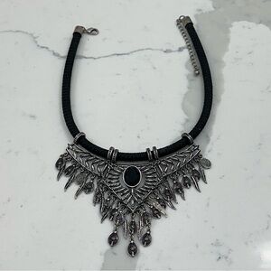 Black & Silver Statement Necklace